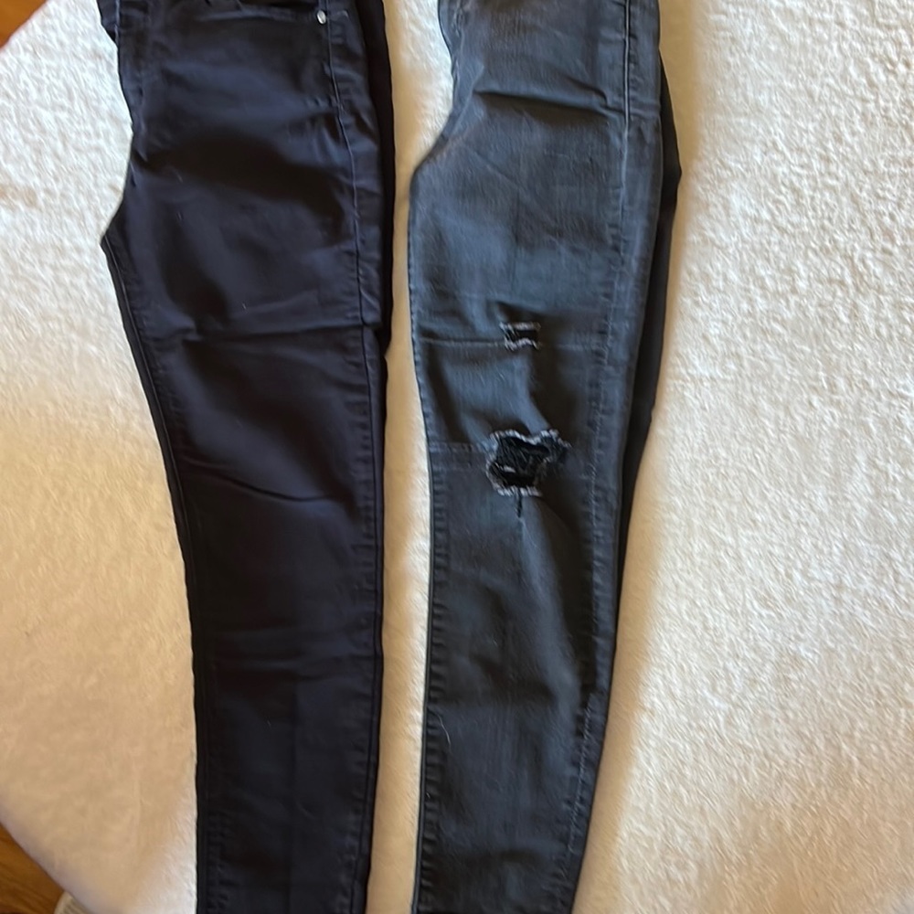 2 pairs of jeans both from macy’s, black skinny jeans